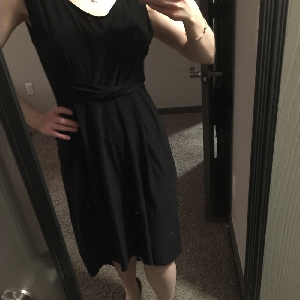 Black dress.